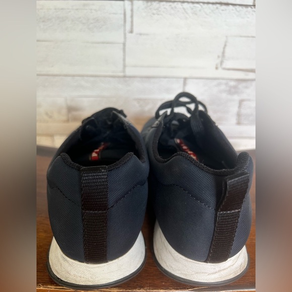 PRADA Nylon Matchrace Sneakers Navy Blue and White.  Size 9.5 - Picture 6 of 14